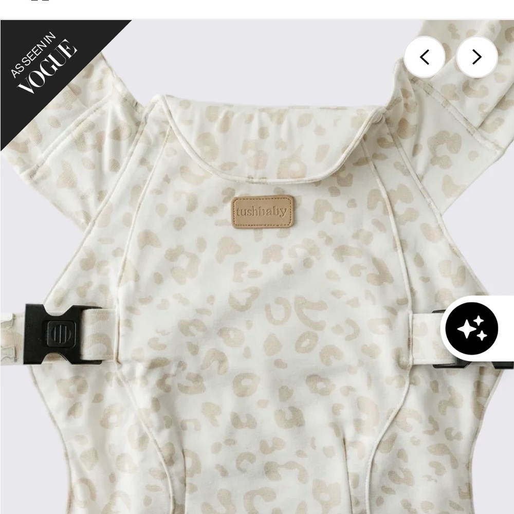 TUSHBABY Snug Hip Seat Hands-Free Attachment in Leopard NWT - Picture 2 of 7